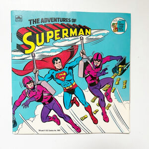 The Adventures of Superman DC Comics 1982 A Golden Look-Look Book Picture book